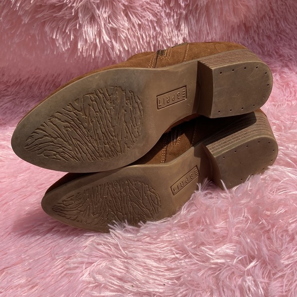 Esprit pointed toe Timber booties with zip closure size 8 - Picture 12 of 12